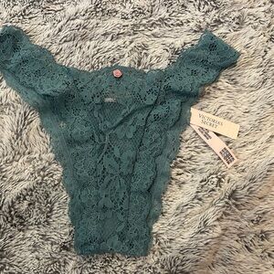 Victoria's Secret Teal Lace Bodysuit